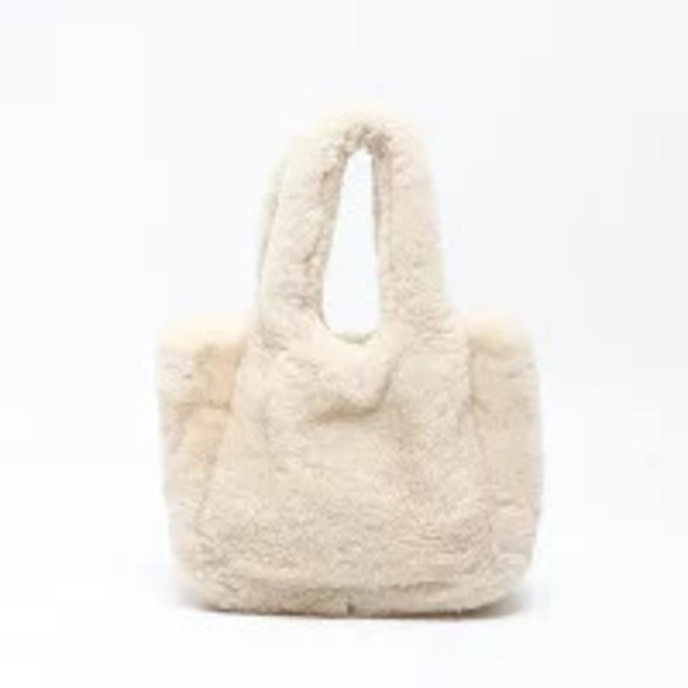 Prada Sheep Fur Handbag Beige - Picture 3 of 13